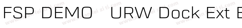 FSP DEMO   URW Dock Ext Black字体转换